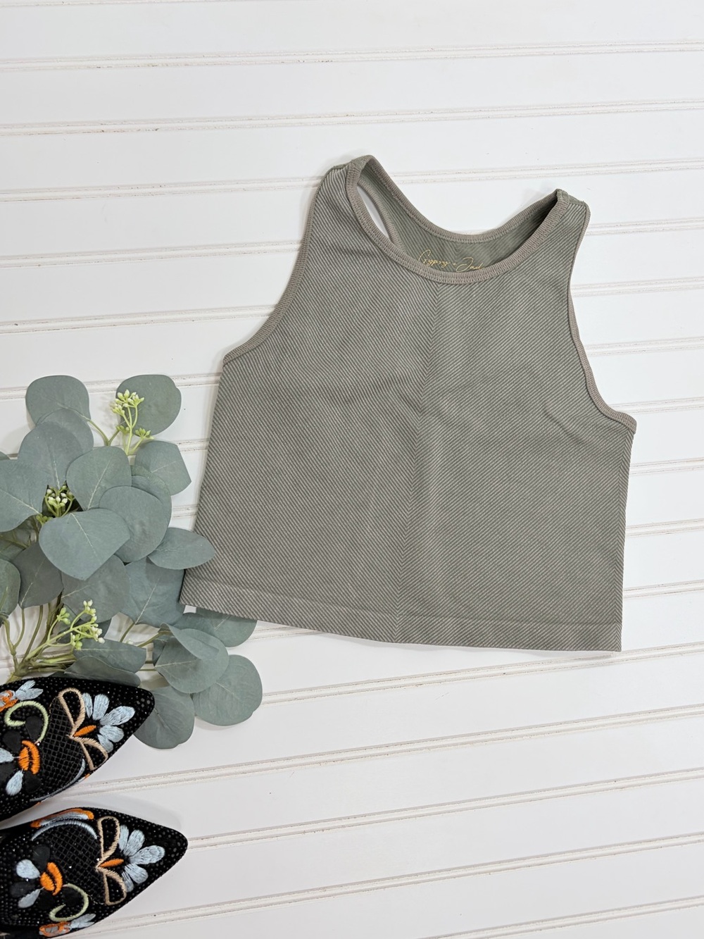 Gypsy & Jade Ribbed Tank Top